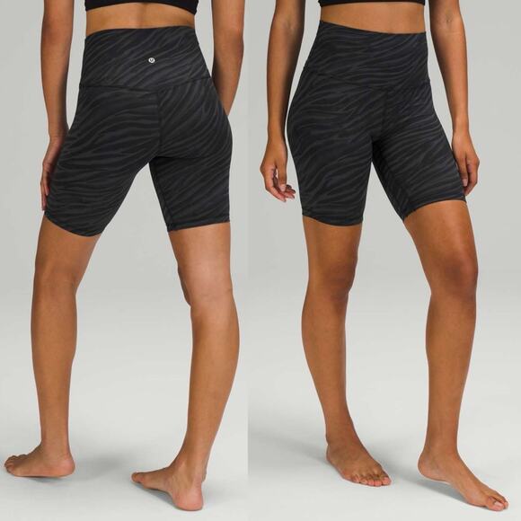 Lululemon Align Short 8" Le Tigre Camo Deep Coal Multi - Picture 1 of 10